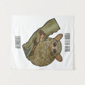 Afbeelding van Tarsier cartoon Wandkleed (Voorkant (horizontaal))