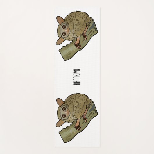 Afbeelding van Tarsier cartoon Yogamat (Voorkant)