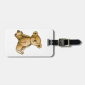 Afbeelding van Teddy Bear voor bagage-Label-lederr Bagagelabel (Voorkant horizontaal)