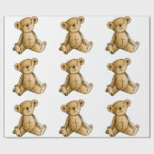 Afbeelding van Teddy Bear voor matte-wikkelpapier Cadeaupapier (Vlak)