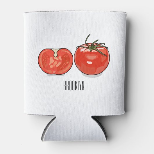 Afbeelding van tomatencartoon blikjeskoeler (Voorkant)