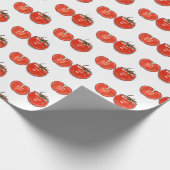 Afbeelding van tomatencartoon cadeaupapier (Hoek)