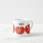 Afbeelding van tomatencartoon espresso kop (Voorkant rechts)