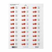 Afbeelding van tomatencartoon etiket (Full Sheet)