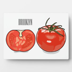 Afbeelding van tomatencartoon fotoplaat