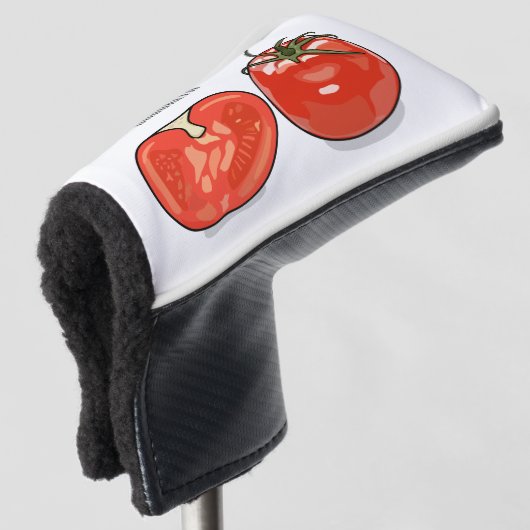 Afbeelding van tomatencartoon golfheadcover (3/4 voorkant)
