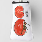 Afbeelding van tomatencartoon golfheadcover (Draai 90)