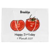 Afbeelding van tomatencartoon groot cadeauzakje (Achterkant)