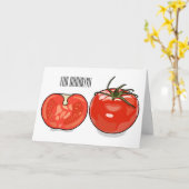 Afbeelding van tomatencartoon kaart (Gele Bloem)