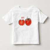 Afbeelding van tomatencartoon kinder shirts (Voorkant)