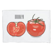 Afbeelding van tomatencartoon kussensloop (Voorkant)