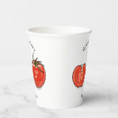 Afbeelding van tomatencartoon papieren bekers (Rechts)