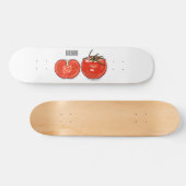 Afbeelding van tomatencartoon persoonlijk skateboard (Horizontaal)