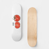 Afbeelding van tomatencartoon persoonlijk skateboard (Voorkant)