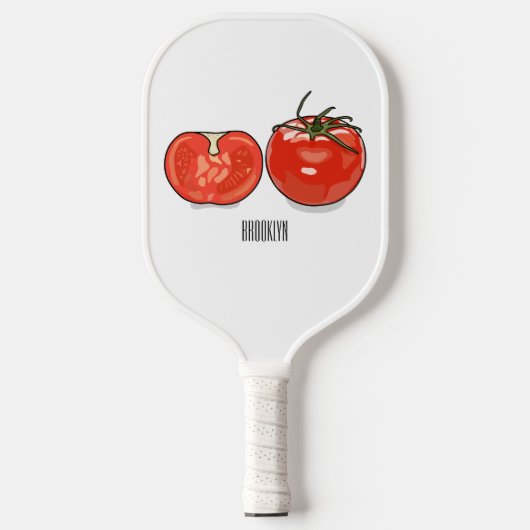 Afbeelding van tomatencartoon pickleball paddle (Voorkant)