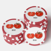 Afbeelding van tomatencartoon poker chips (Opstapeling)