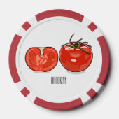 Afbeelding van tomatencartoon poker chips (Achterkant)