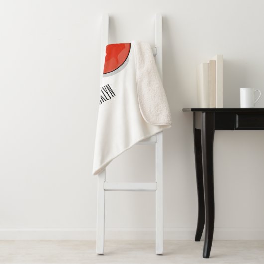 Afbeelding van tomatencartoon sherpa deken (In situ)