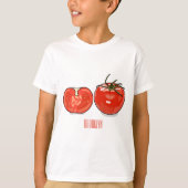 Afbeelding van tomatencartoon t-shirt (Voorkant)