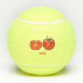 Afbeelding van tomatencartoon tennisballen (Achterkant)