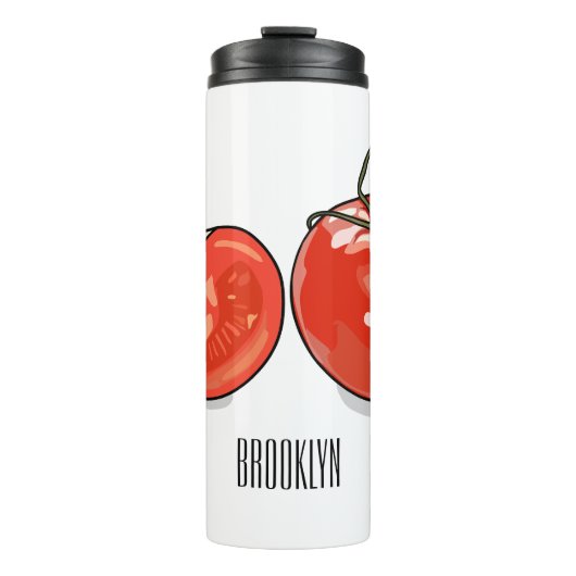 Afbeelding van tomatencartoon thermosbeker (Voorkant)