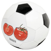 Afbeelding van tomatencartoon voetbal (Drie kwart)
