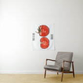 Afbeelding van tomatencartoon wandkleed (In situ)