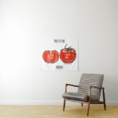 Afbeelding van tomatencartoon wandkleed (In Situ (horizontaal))