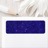Afbeelding van trendy blue glitter etiket (Insitu)
