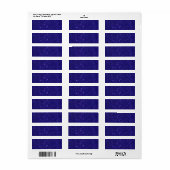Afbeelding van trendy blue glitter etiket (Full Sheet)