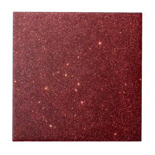Afbeelding van trendy red glitter tegeltje