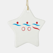 Afbeelding van triatlon coole logo keramisch ornament (Rechts)