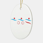 Afbeelding van triatlon coole logo keramisch ornament (Links)
