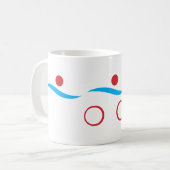 Afbeelding van triatlon coole logo koffiemok (Voorkant links)