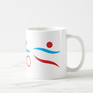 Afbeelding van triatlon coole logo koffiemok