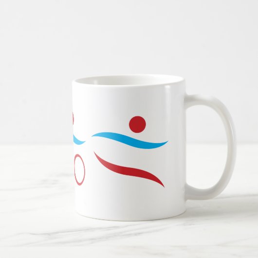 Afbeelding van triatlon coole logo koffiemok (Rechts)