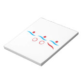Afbeelding van triatlon coole logo notitieblok (Linkerzijde)