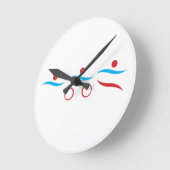 Afbeelding van triatlon coole logo ronde klok (Hoek)