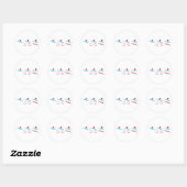 Afbeelding van triatlon coole logo ronde sticker (Vel)