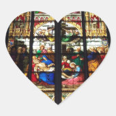 Afbeelding van verzeept glas hart sticker (Voorkant)