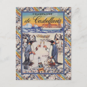 Afbeelding van Vintage, Champagne de Castellane Briefkaart