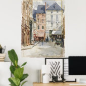 Afbeelding van vintage straat afdrukbaar  poster (Thuiskantoor)