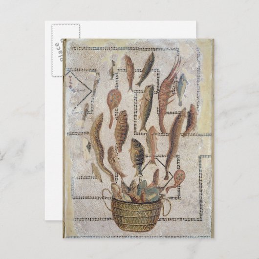 Afbeelding van vis die uit een mand ontsnapt briefkaart (Voorkant / Achterkant)