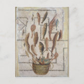 Afbeelding van vis die uit een mand ontsnapt briefkaart (Voorkant)