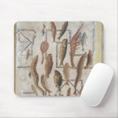 Afbeelding van vis die uit een mand ontsnapt muismat (Met muis)