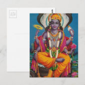 Afbeelding van Vishnu, god van harmonie en waarhei Briefkaart (Voorkant / Achterkant)
