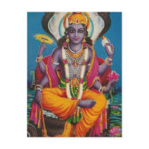 Afbeelding van Vishnu, god van harmonie en waarhei
