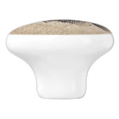 Afbeelding van viskalkzandsteen keramische knop (Zijkant)