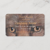 afbeelding van vossenogen oorspronkelijke kunstopt visitekaartje (Voorkant)