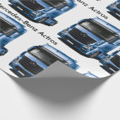 Afbeelding van vrachtwagen voor matte-omlooppapier cadeaupapier (Hoek)